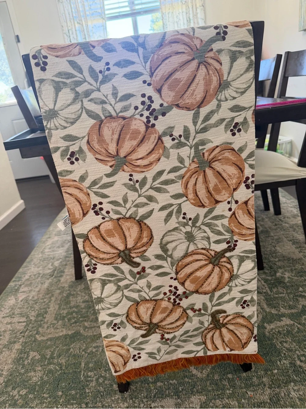 Autumn Pumpkin Table Runner